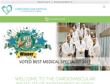 Tablet Screenshot of cardiovascularinstitute.com